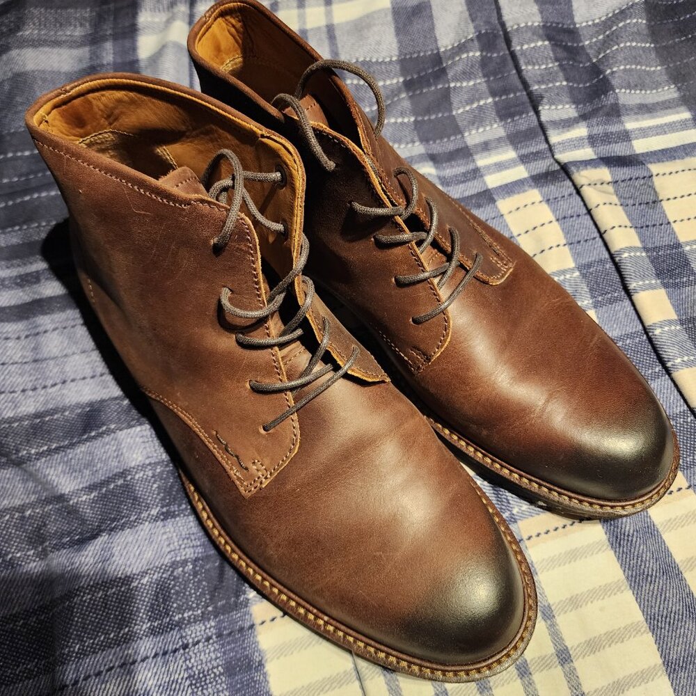 ECCO Brown Leather Chukka Boots Size 41